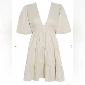 Faithfull the Brand Elmiya Cream Dress - NWT